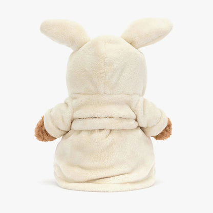 Soft Teddy Bear Plush with Bathrobe – Cozy Cuddly Toy Gift