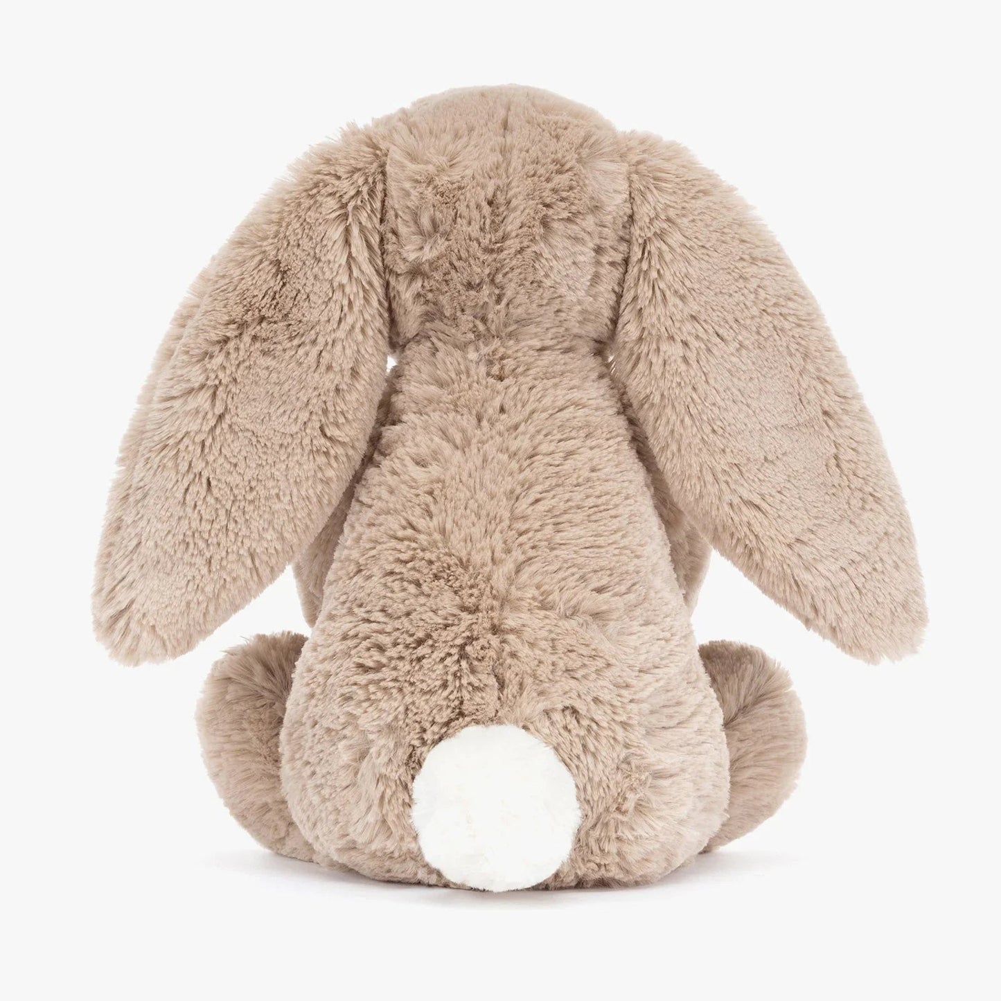 Cute Beige Bunny Plush Toy with Birthday Cake – Soft Teddy Gift